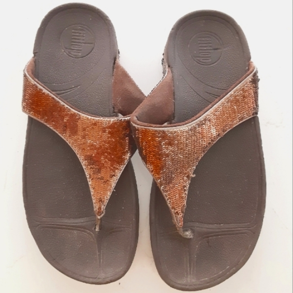Sequin Flip Flops - image 1